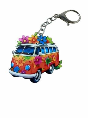 Floral Van Keychain
